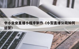 广州中小企业直播小程序制作（小型直播公司如何运营）